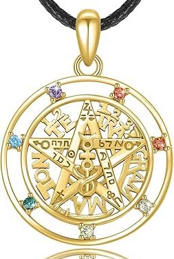 Pentagramm 7 Chakra-Halskette – Symbol für Balance & innere Harmonie