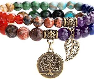 Chakra-Armbänder für Frauen mit natürlichen Edelsteinen