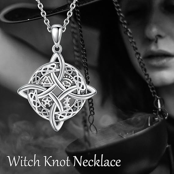 Iriische Glücksbringer Halskette mit keltischen Knoten – Bild 2