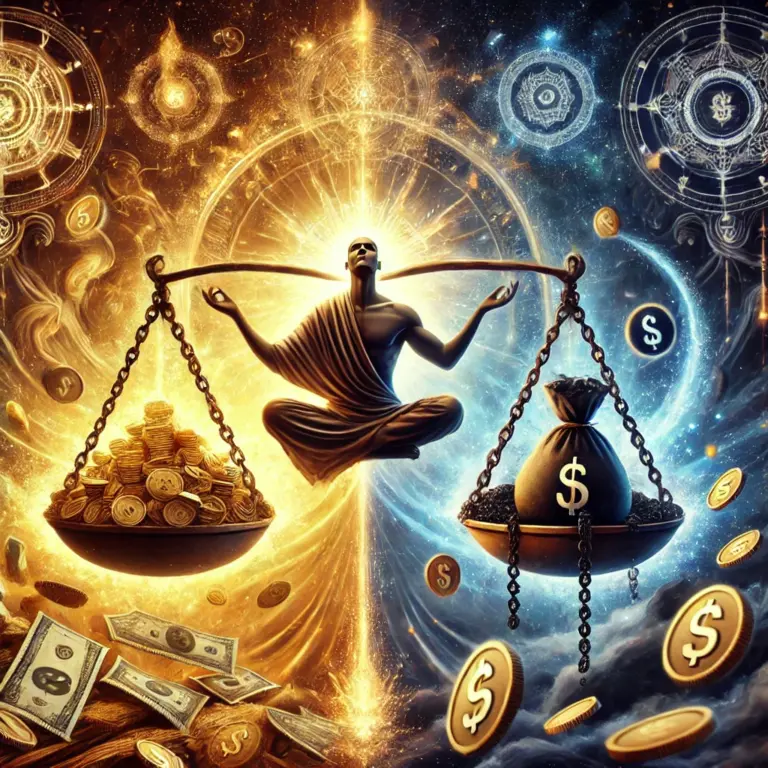 Mehr über den Artikel erfahren Geldsegen oder Karma-Schuld? Wie Karma deine finanzielle Situation beeinflusst