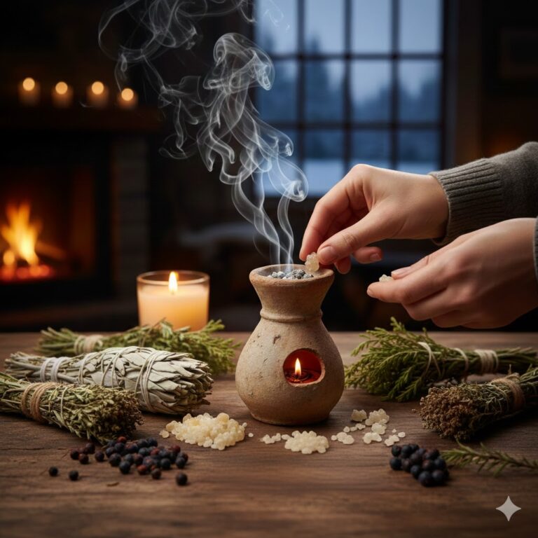 Räuchern in den Rauhnächten: Mit diesen Kräutern reinigst du dein Zuhause